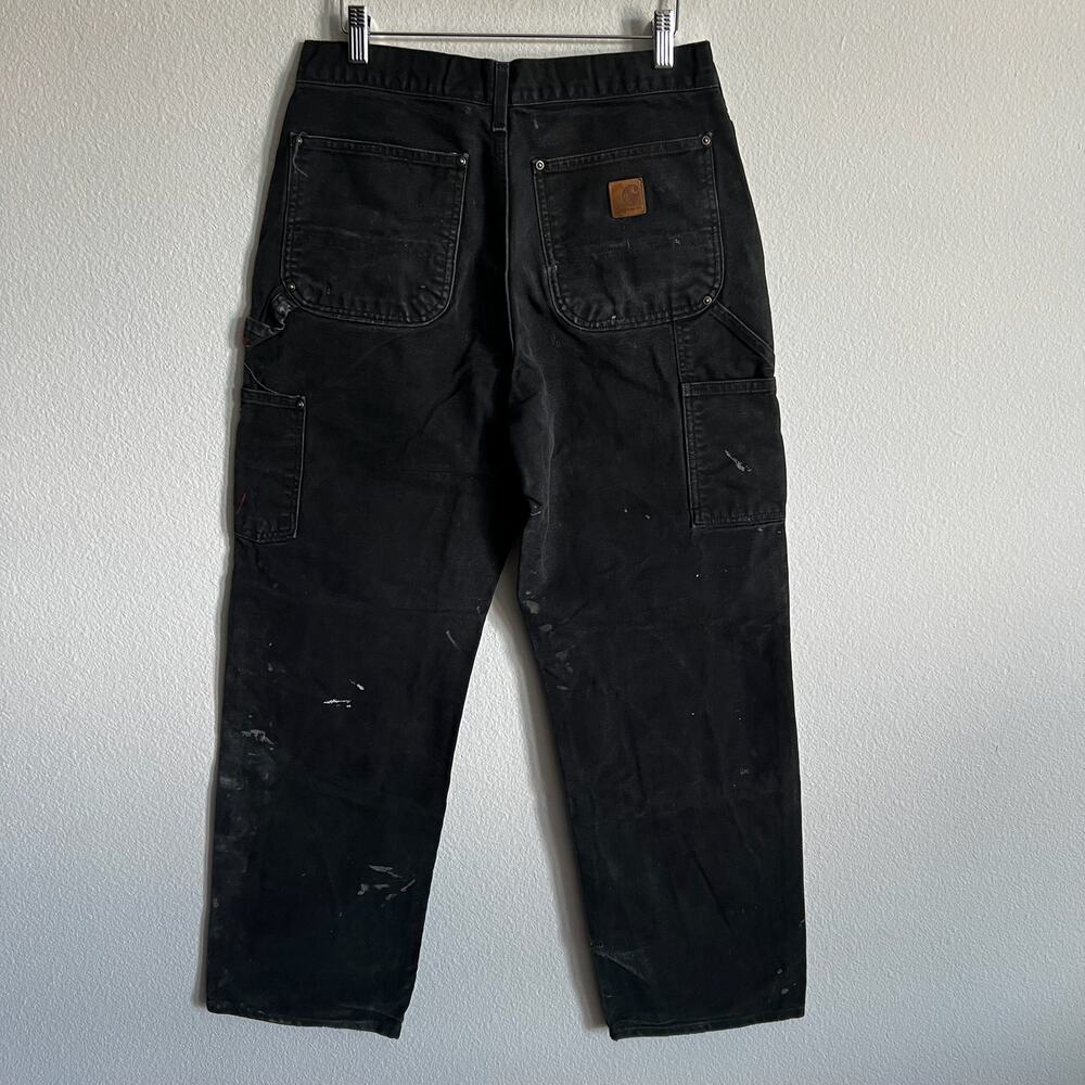 Carhartt B136 BLK black double knee work wear carpent… - Gem